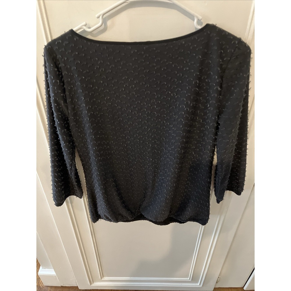 Anne Taylor 3/4 Sleeves black XS Top - Picture 4 of 4